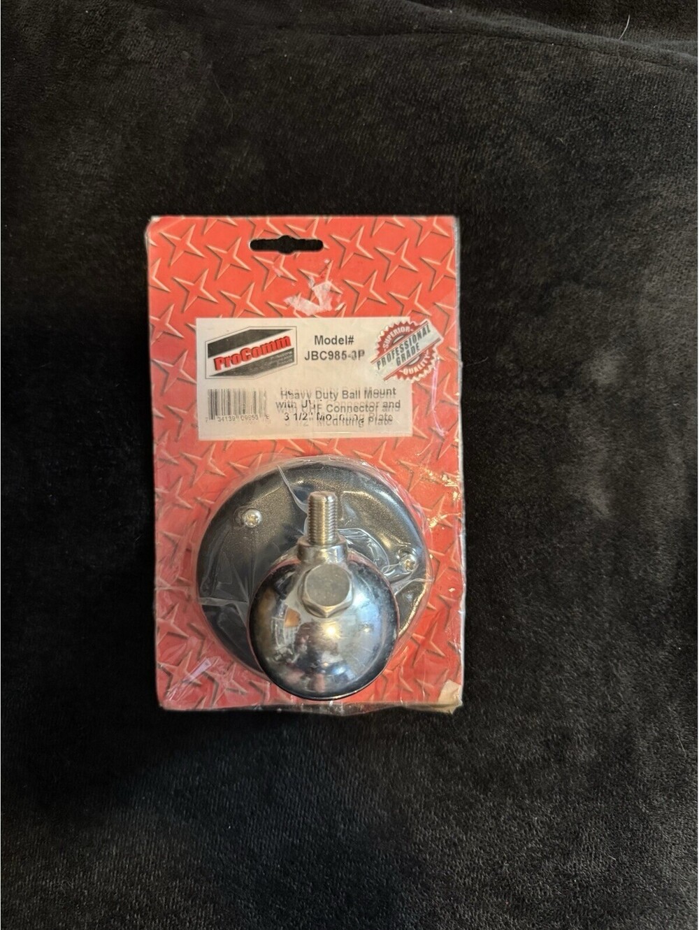 ProComm JBC985-3P CB Radio Antenna Ball Mount w/SO-239 UHF 3.5" Mounting Plate